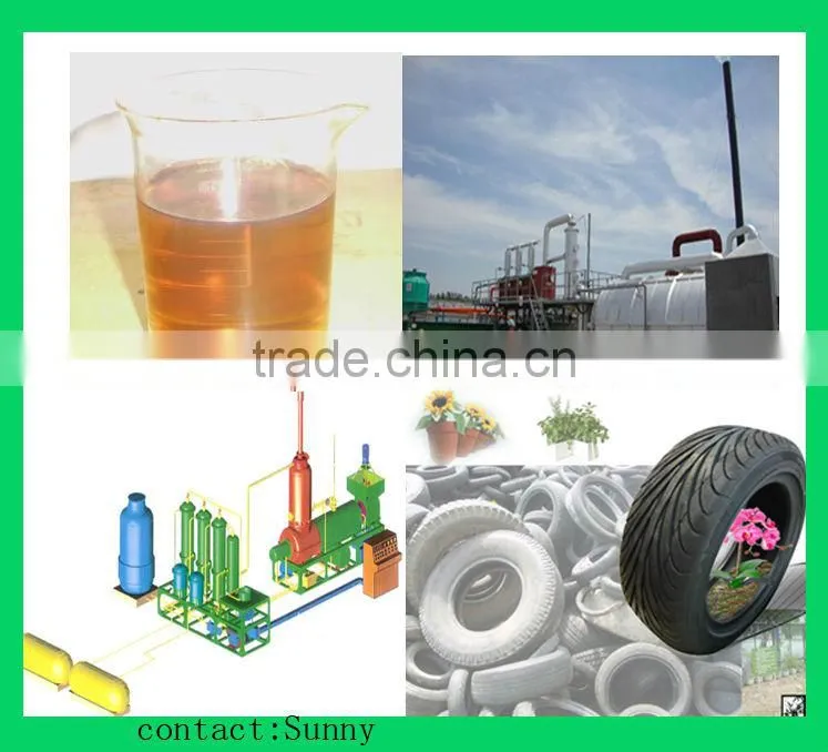 DAYI Built In Spiral Design used,waste scrap tyre To Oil Recycling Plant