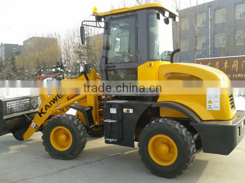 zl-15f wheel loader with CE, snow bucket, joystick, cab heater