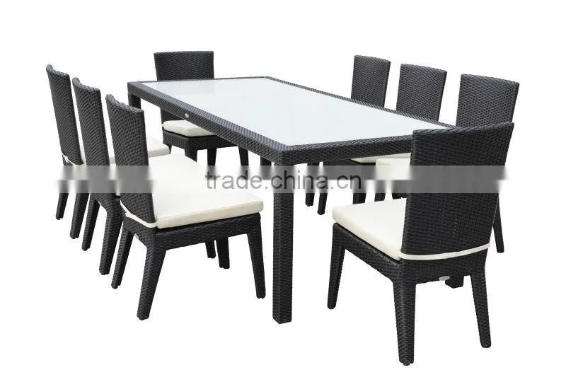 Luxury hotel rattan dining furniture (2107T+FC007)