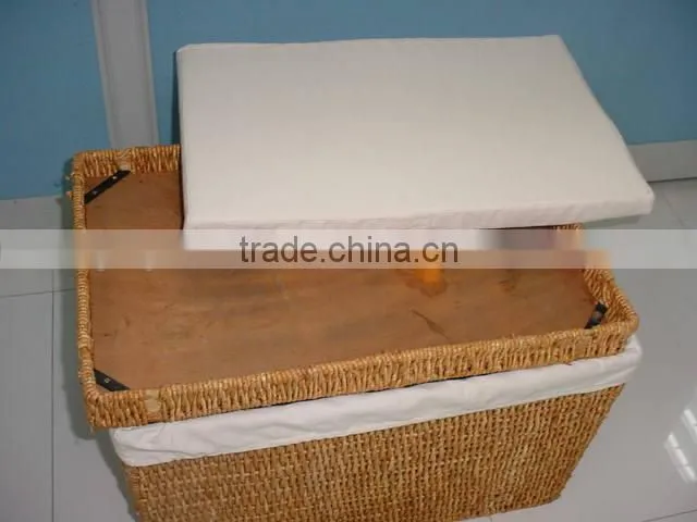 wicker Laundry Basket,water hyacinth laundry baskets