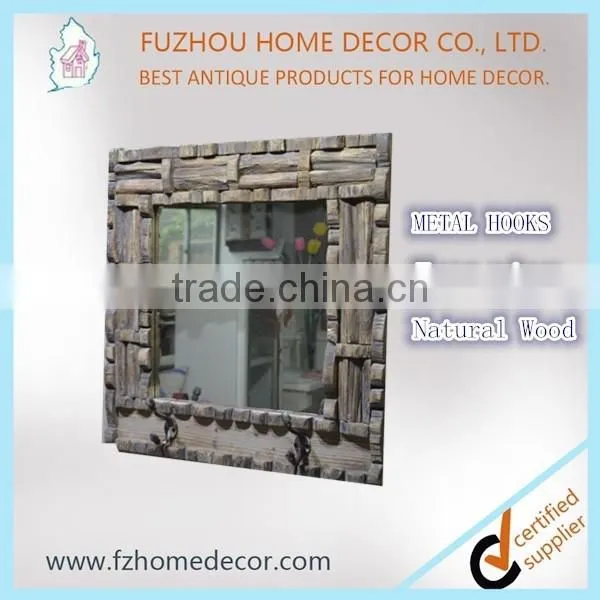 Cheap large walll mirrors/ reclain recycle wood mirror frame