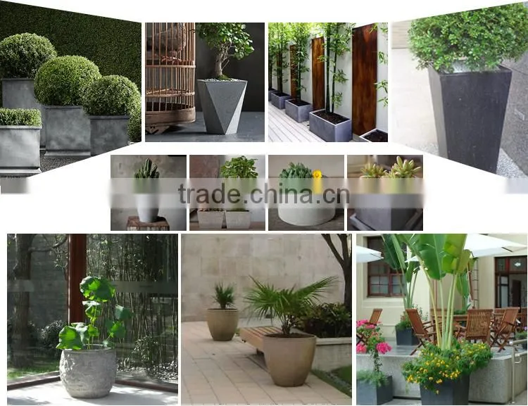 Sigma different shape flower pot outdoor stackable pot planters