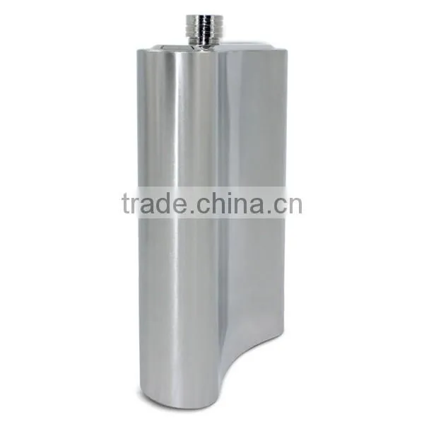 178oz Stainless steel hip flasks laser welding mirror flask with leather package