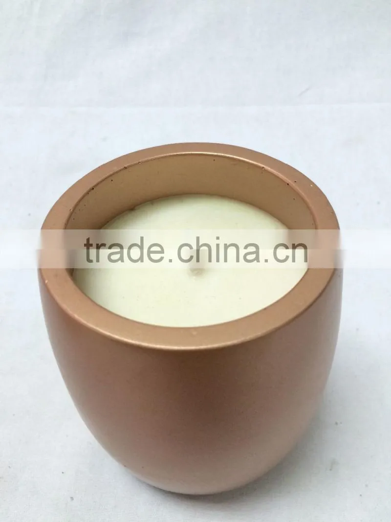 Cheap marble candle holder with lid with soy wax produced from factory for interior centerpieces