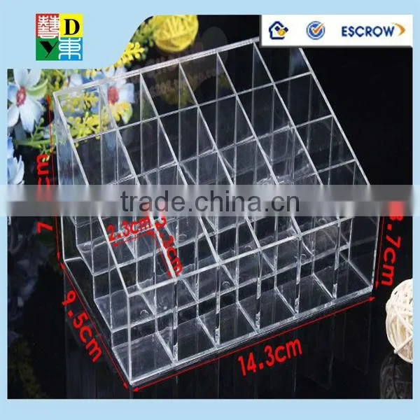 High quality of clear acrylic make up display from shenzhen