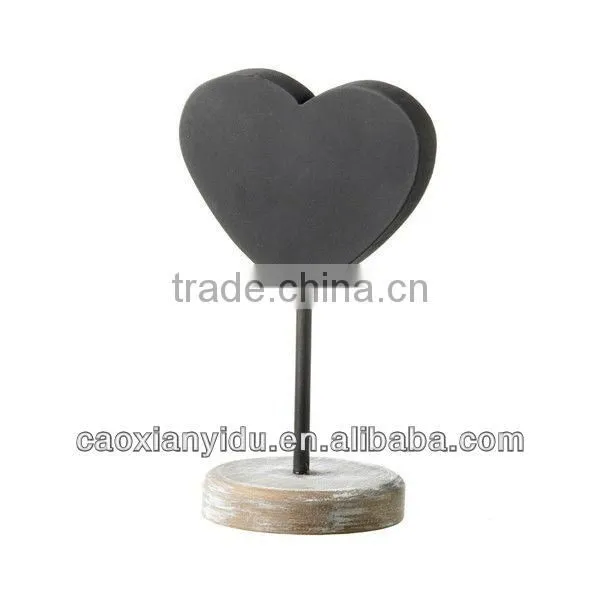 Black Slate Chalk Board Double Sided Natural Wood Frame