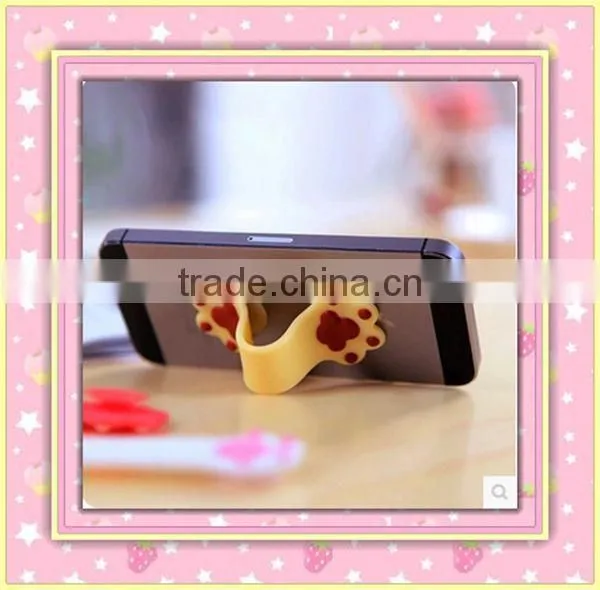 Cute claw silicone phone holder