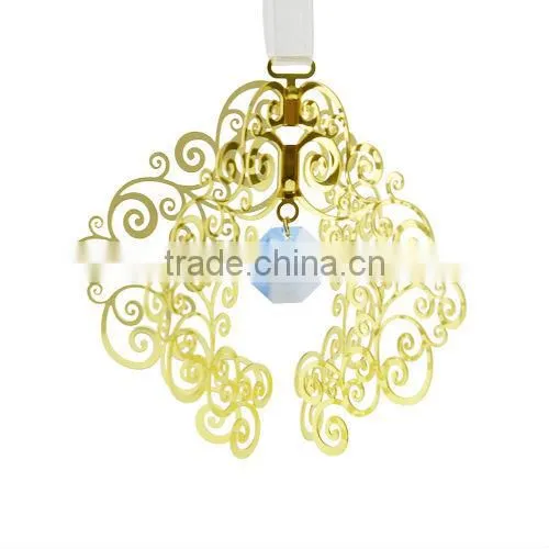 Hot Sale Metal Christmas Hanging Ornament Stand with Crystals from SWAROVSKI Octagonal Pendant WS331-SS10107S