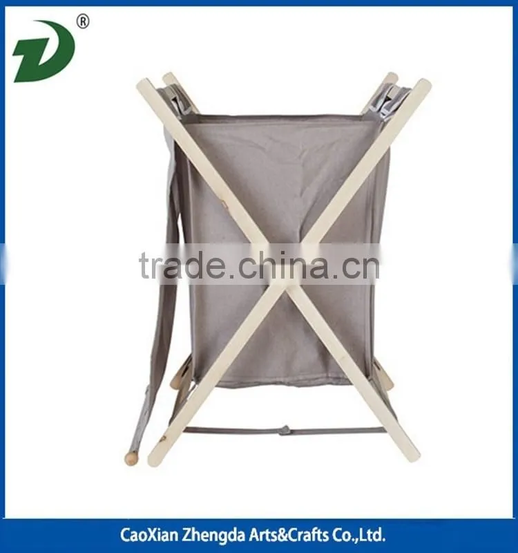 2017 new design high quality wholesale walnut wood laundry basket