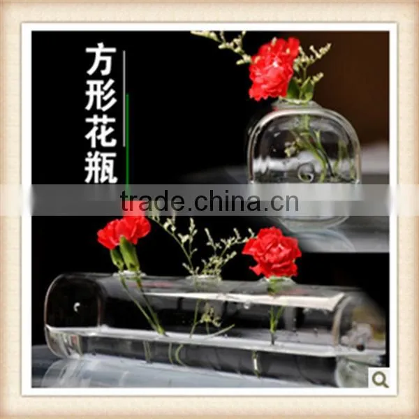 Clear glass vases