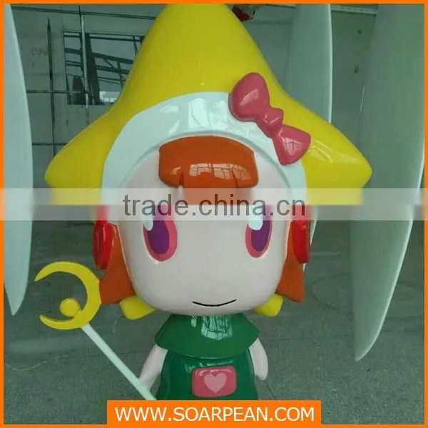 outdoor decorations life size fiberglass cartoon character statue