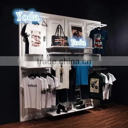 European-Styled Wall Mounted Clothing Display Stand
