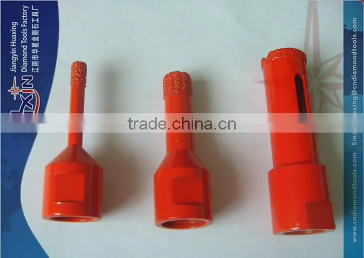 Brazed diamond core drill bit /special shank drill bit