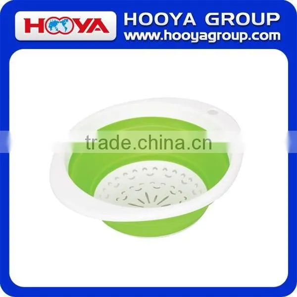 Collapsible foldable strainer silicone colander