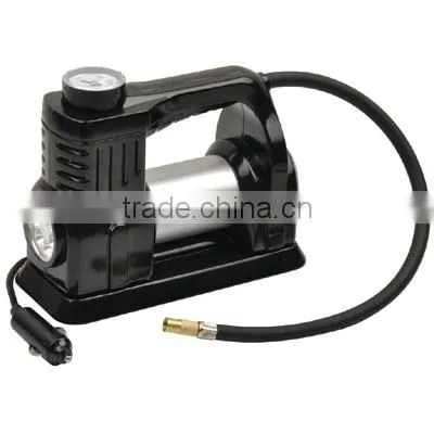 S80302 Portable In Car Air Compressor Gauge Bike Balls Tyre Inflator Pressure Pump LED