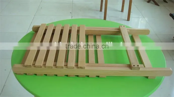 2017 Qingdao inflatable folding slat wooden beach chair