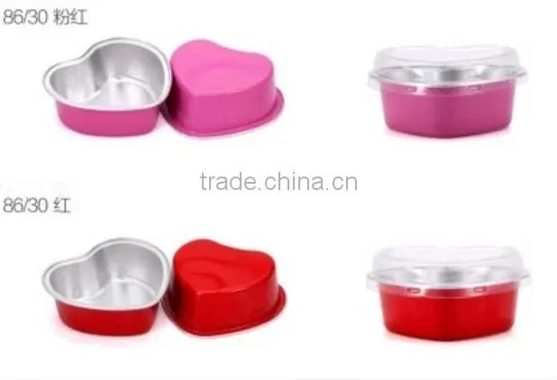 Cheap colour coated airline aluminium foil cake tray