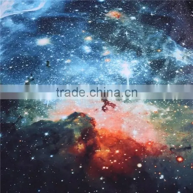 Stunning Multi color galaxy theme Hd digital 3d bed linen set