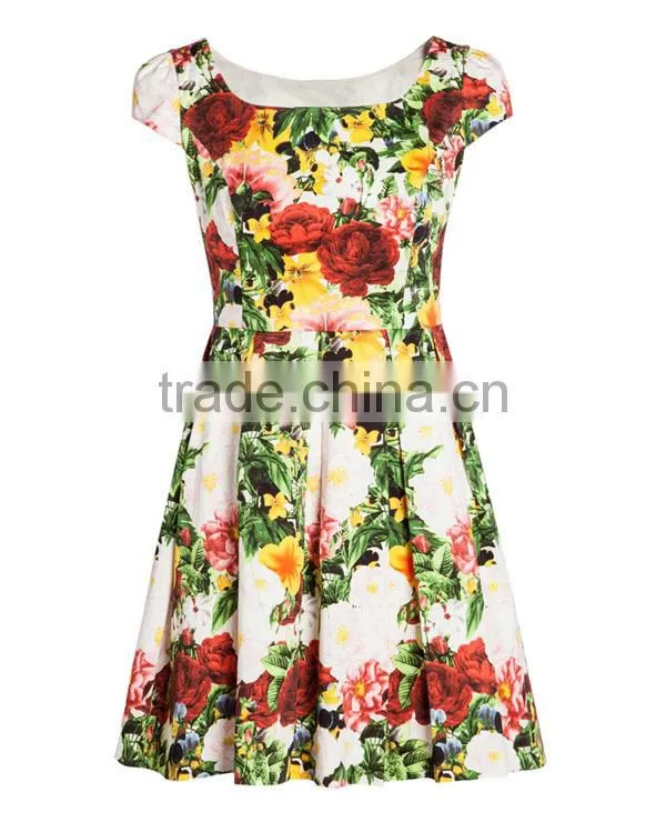 Low Price high quality ladies' loose fit pleated ever pretty dress