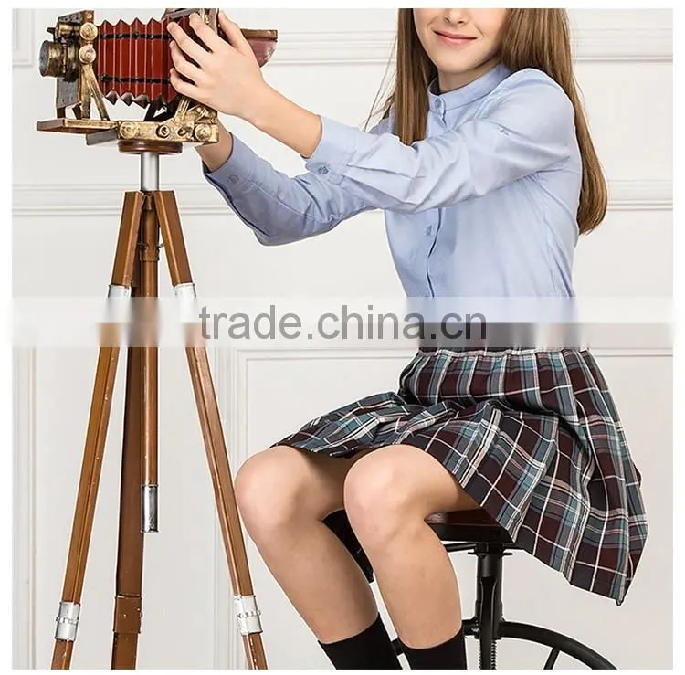 Wholesale OEM Girls Long Sleeve School Shirt Latest Design