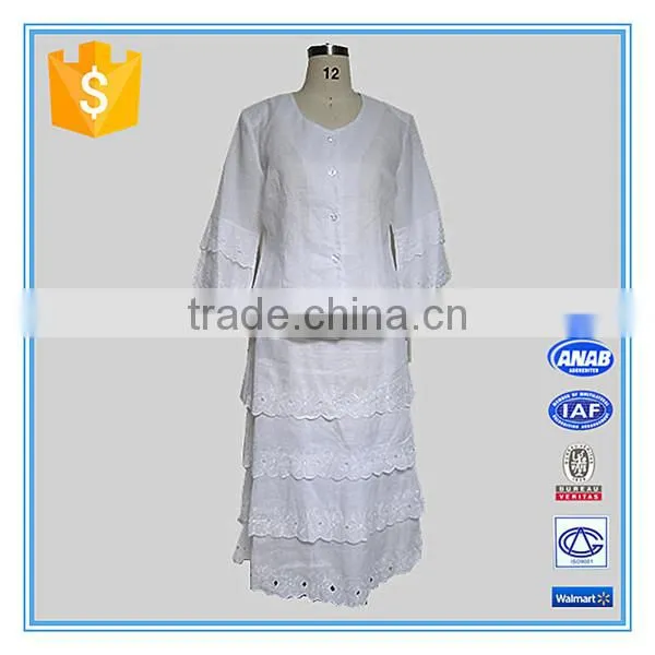 Ladies Office Skirt Suit With Embroidery
