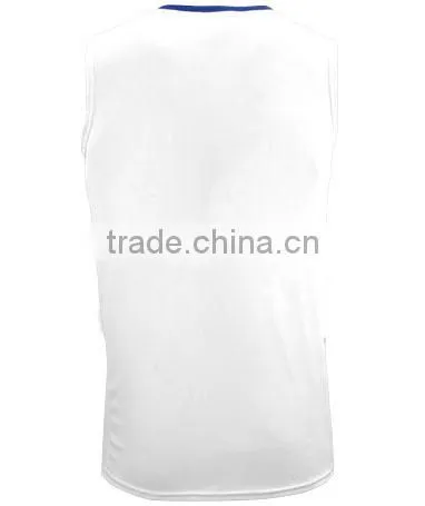 Plain white basketball jersey