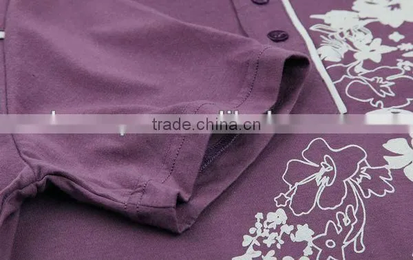 Hot sale turndown collar wholesale t shirt printing