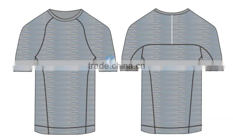 2015 seamless men fashion sports shirt short sleeve