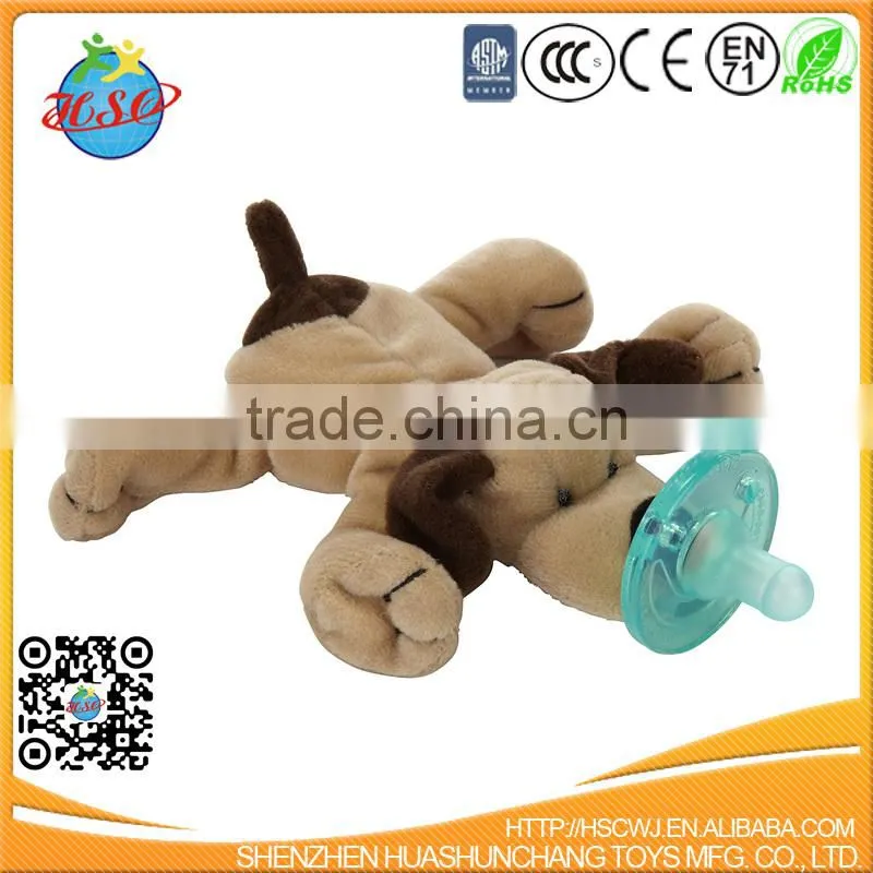 Soft Plush Universal Pacifier Holder Lion Animal Toy for Baby Infant