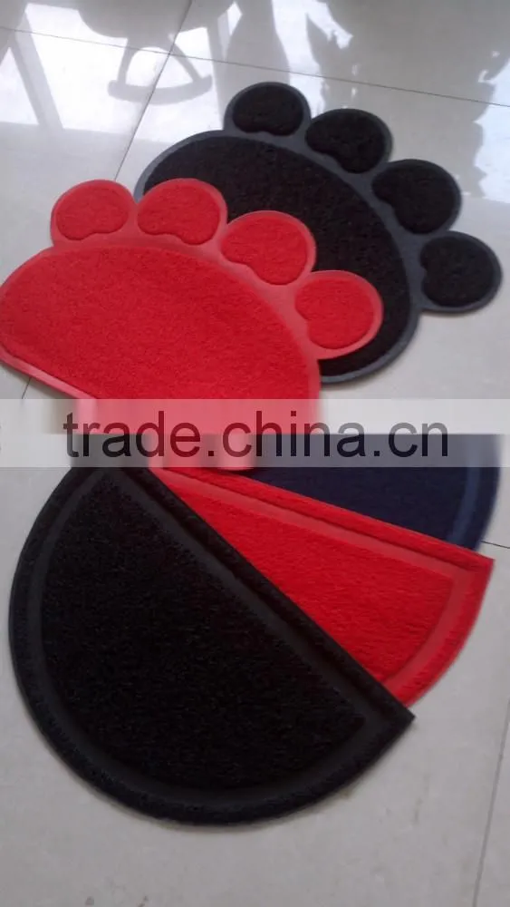 Hot sales PVC coil cat litter mat, PVC pet mats