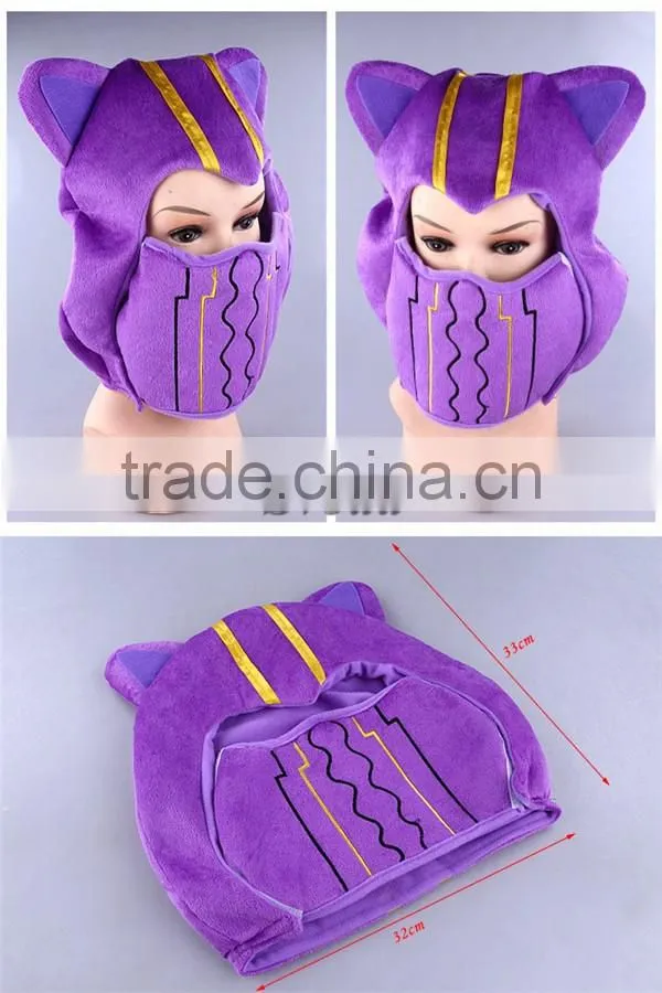 Hot game League of Legends plush hat LOL Kennen cosplay hat. games cosplay winter hat