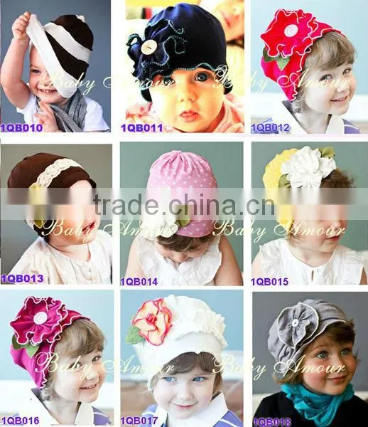 lovely flower amour top baby hats