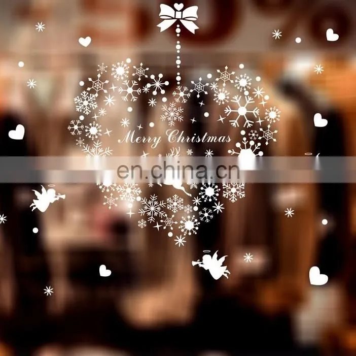 Christmas Heart Shape Ring Window/Wall Sticker Christmas Decoration