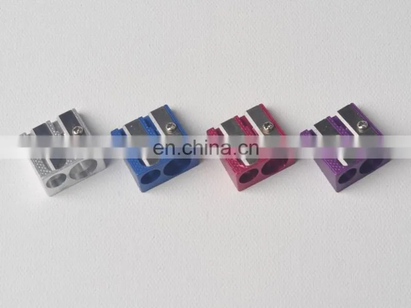 office stationery colorful double blade pencil sharpener