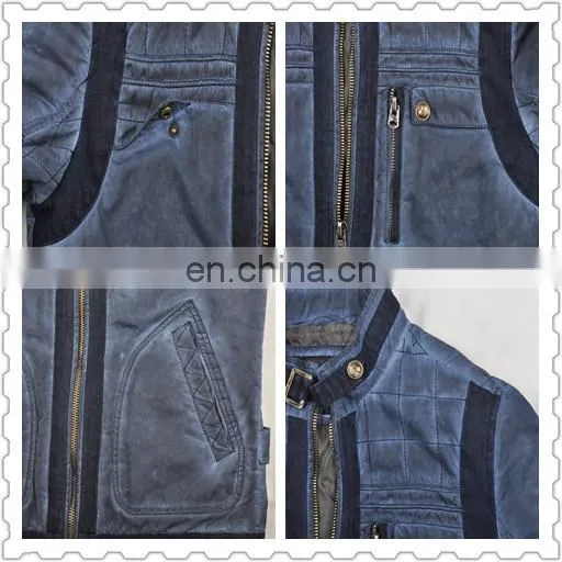 Latest Mens Thick Padded Cotton Fashion Autumn/Winter Coat 2015