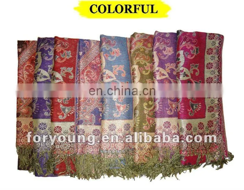 snowflake fabric jacquard rayon shawls