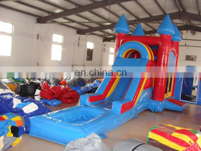 inflatable combo bouncer castle with slide with pool for kids for games
