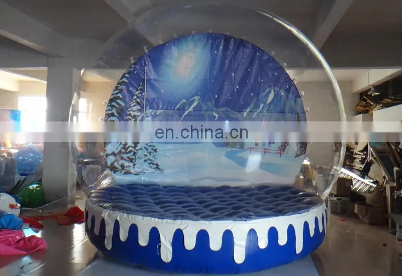 Custom life size snow globe clear inflatable dome for live show