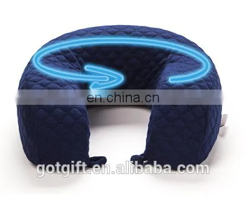 Factory High Quality Cotton Filled Adult Travel Pillow