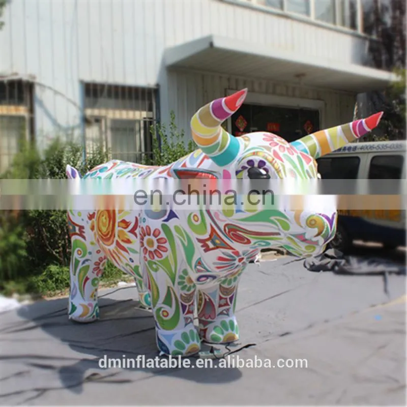 Colorful inflatable bull costumes adults for Spanish bullfight sam yu 9601