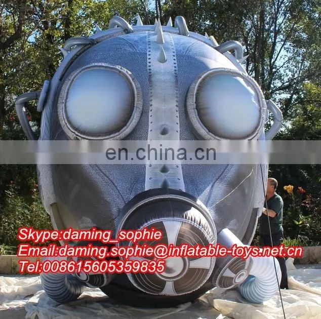 Customized Inflatable Gas Mask Replica for Holloween Decoration