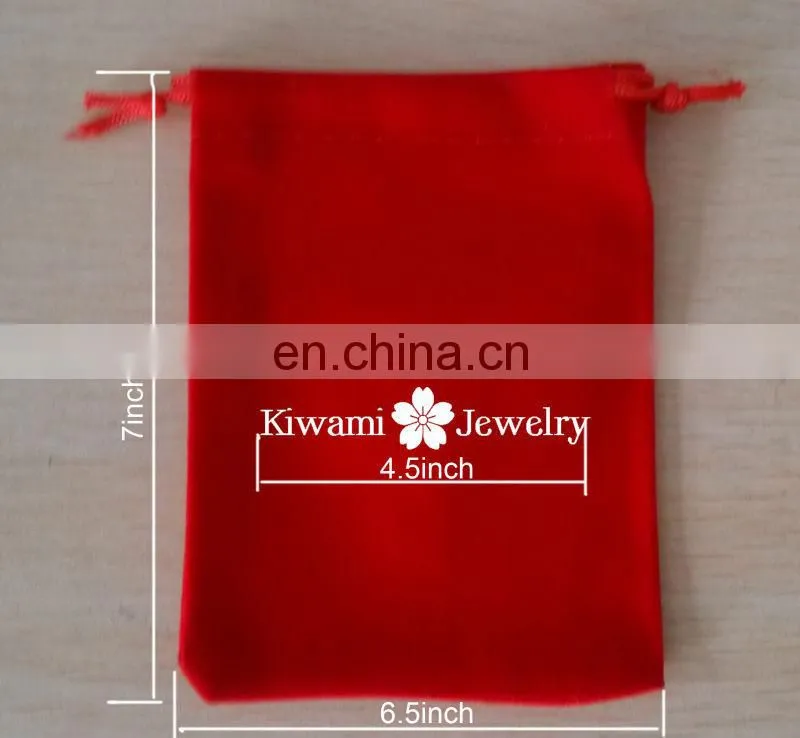 velvet pouch with button