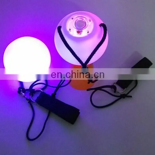 1 Pair LED POI Thrown Balls for Professional Belly Dance Level Hand Props