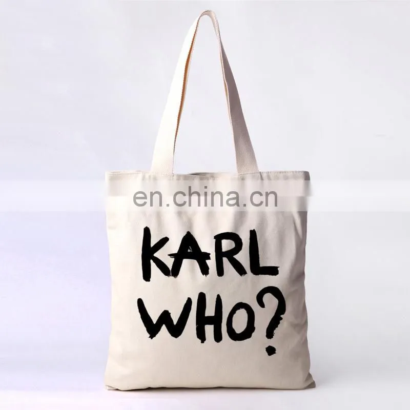 Fashion shopping bag custom cotton canvas tote bag