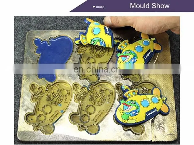High quality cheap 2D or 3D custom rubber soft PVC patch no minimum order