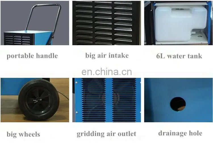 FDH-255BS 55L/D Commercial Air Dehumidifier With Big Wheels