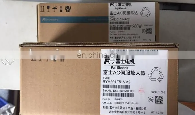 Knitting machine servo motor 200W FUJI GYB201D5-RC2 + RYH201F5-VV2