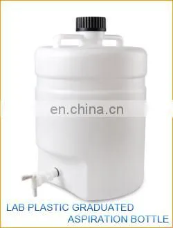 AKMLAB White Plastic Aspirator Bottle With Screw Cup