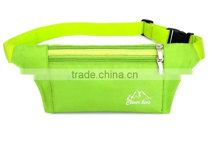 Outdoor Climbing Cycling Camping Travel Waterproof Polyester Ultra-thin Waist Pack Mobile Phone Bag Runner Belt