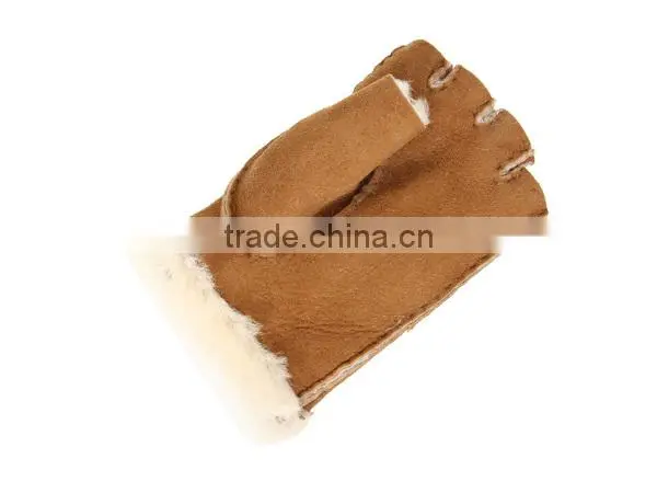 genuine sheepskin fingerless gloves for sale